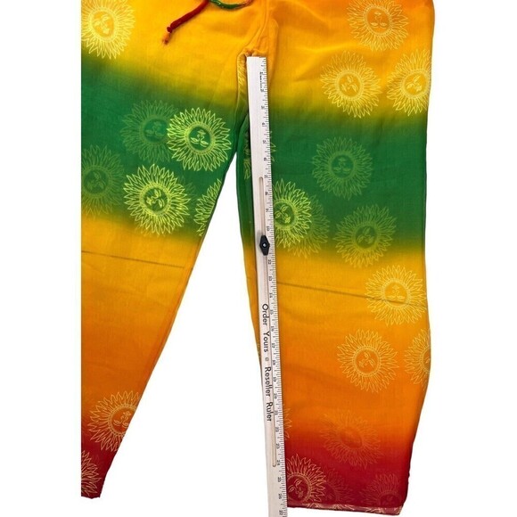 Indian tropical Fashion 2 Piece Swimsuit Coverup Top Pant Size Medium *FLAW* - Picture 15 of 16